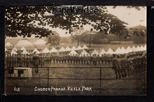Keele - Keele Park, Militärkirchenumzug - Echtfoto Postkarte - Bild 1 von 1