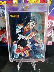 Dragon Ball Super Platinum Fx LAMINCARD RARE PLATINUM #155 GOKU VEGETA VEGEKU - Foto 1 di 3