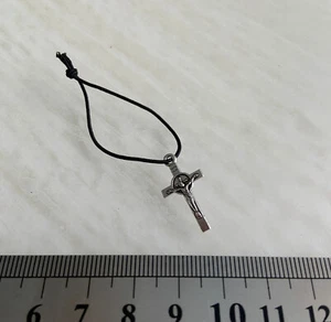 I3 1/6 Soldier Metal Silver Trendy Cross Necklace Model for 12"Action Figure - Picture 1 of 1