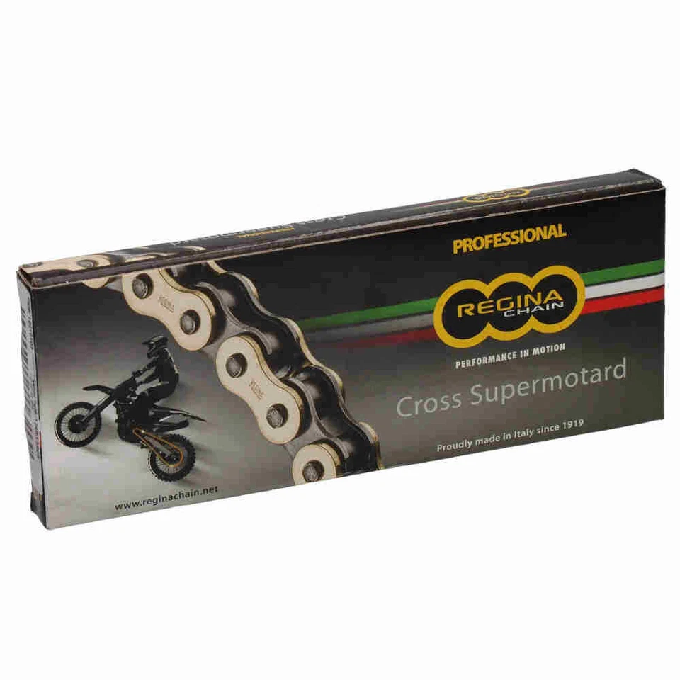 REGINA CHAIN Motocross Motorrad-Kette 428 RX3-130 126RX/005 Antriebskette gold - Bild 1 von 1