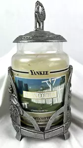 Yankee Candle Company and Rooster Display Pewter Look Clean Cotton Retired Scent - Picture 1 of 8