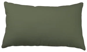 Kissenbezug Kissenhülle 40x80 cm Uni Wende anthrazit grau khaki grün Microfaser - Bild 1 von 5