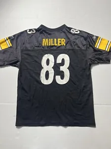 Pittsburgh Steelers Heath Miller #83 Black Reebok Jersey Youth XLarge (18-20) - Picture 1 of 4