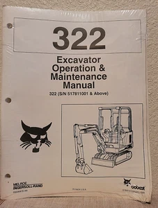 Bobcat 322 Excavator Operation & Maintenance Manual P/N 6900806 Brand New! - Picture 1 of 4