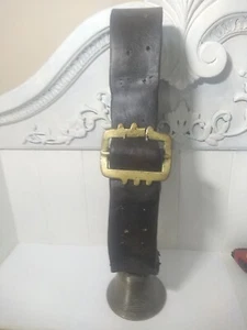 Antique Peacock Cow Bell With Leather Collar Strap - Picture 1 of 13
