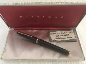 c1925 Waterman Fountain Pen 14K Gold #3 Nib Art Deco Period Made In France - Picture 1 of 12
