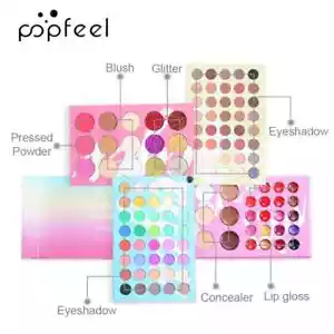 121 Color Minerals Glitter Eyeshadow Blush Lipstick Contour Powder Eyes Palette - Picture 1 of 8