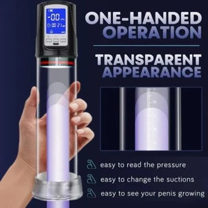 Vacuum Penis Pump for Male ED Enhancement Erectile Enlargement Penis Enlarger- - Picture 1 of 15