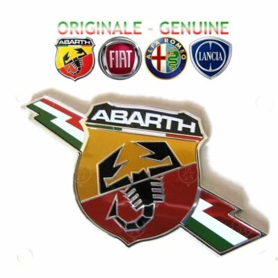 FIAT STEMMA FREGIO LOGO TRICOLORE LATERALE PER ABARTH ORIGINALE GRANDE PUNTO