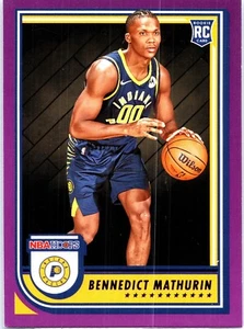 2022-23 Panini NBA Hoops - Rookie Bennedict Mathurin Purple #236 (RC) Pacers - Picture 1 of 3