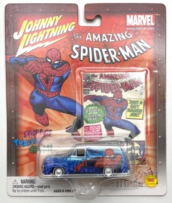 Johnny Lightning - Amazing Spider-Man - 1953 Ford Panel Van - New on Card - Image 1 of 2