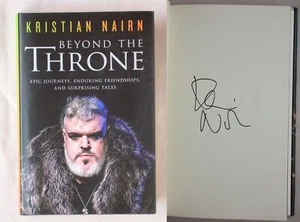 Signed 1st Ed BEYOND THE THRONE Kristian Nairn HODOR GAME OF THRONES HARDCOVER - Imagen 1 de 3