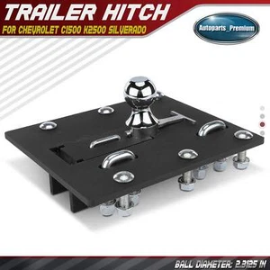 Over Bed Folding Ball Gooseneck Trailer Hitch for Chevy C1500 K2500 Silverado - Picture 1 of 9