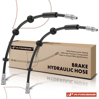 A-Premium 2x Brake Hydraulic Hose Front Side for Mercedes-Benz C400 E43 AMG E300 - Image 1 of 4