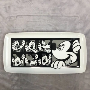 Disney Mickey Mouse and Goofy Black and White Serving Tray Platter 13" NWT - Picture 1 of 9