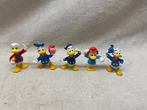 5 figuras vintage de PVC de DONALD DUCK Bully Disney etc. Figura Juguete 2.5" Alto - Imagen 1 de 4