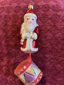 Christopher Radko Drummer Santa Glass Ornament - Picture 1 of 7