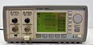 Agilent 8163A Lightwave Multimeter W/ (2) 81531A Power Sensors S/N: DE41111041 - Picture 1 of 4