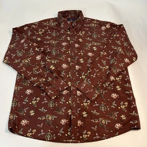Cotton Traders Shirt Mens Large Floral Shirt Button down - Imagen 1 de 10