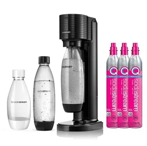 [Official] SodaStream GAIA Super Special Package Black   Machine 60L Gas Three - Picture 1 of 1