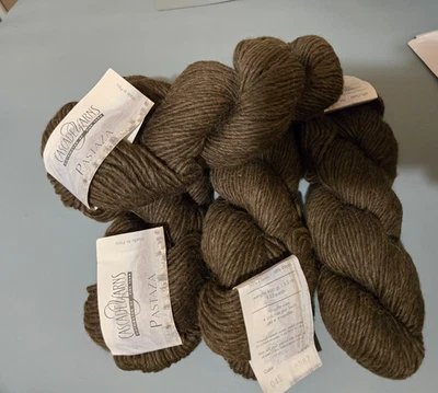 4 Hanks Cascade  Pastaza 3.5oz 50% Llama 50% Wool Yarn 132 yards olive green - Image 1 of 4