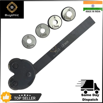 BUYOHLIC 2 Wheel Pivot Head Knurling Tools Pattern 1/2" Sq. Shank With Extra Knurls