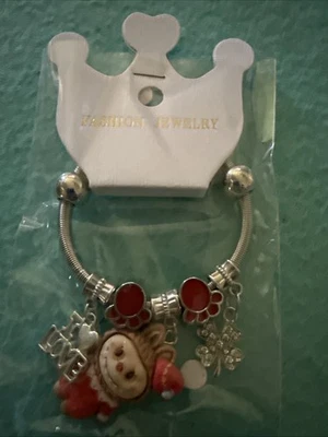 Pulsera The Monster Themed Labubu Charm patas azules plateadas niños Foto 1 de 4