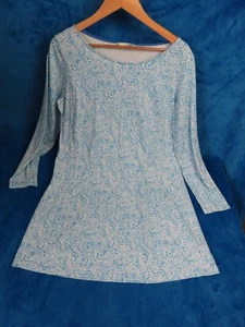 Camisa Boden Vestido Túnica Azul Blanco Talla 18 R - Imagen 1 de 6