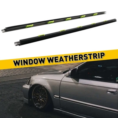 FOR HONDA 3D SIR CIVIC 96-00 EK2 3 EK4 EK9 EJ7 Door Belt Window Molding L&R B - Image 1 of 4