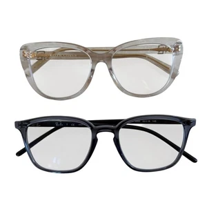 Lot of 2 Designer Eyeglass Frames Ray-Ban RB7185 5995 52□18 145 & Ralph Lauren - Picture 1 of 15
