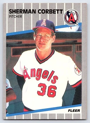1989 Fleer #473 Sherman Corbett California Angels - Image 1 of 2