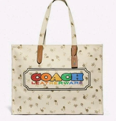 Bolsa tote Coach com emblema arco-íris Coach - Imagem 1 de 4