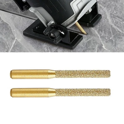 2Pcs Brazed Router Bits 6 35mm for Stone Marble and Ceramic Tile Edge Cutting - Image 1 of 4