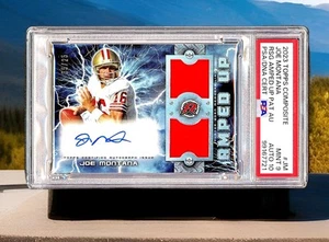 2023 Topps Resurgence - Joe Montana Auto Dual Patch AMPED UP /25 PSA 9 - Picture 1 of 2