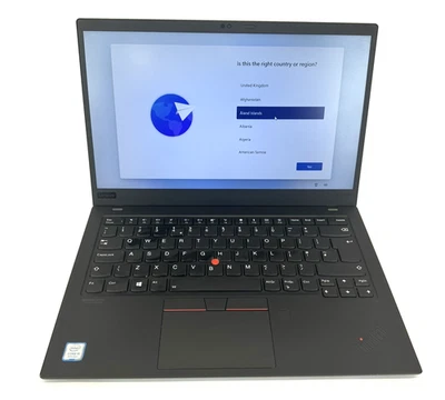Lenovo ThinkPad X1 Carbon IntelCore i5-8265U 1.60GHz 8GB RAM 256GB SSD 14"  (B) - Image 1 of 4