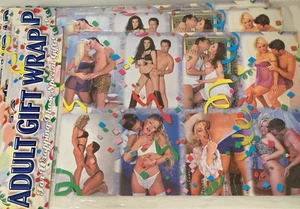 Lustiges Geschenkpapier für Erwachsene von Pipedream (2 Blatt/17 Zoll x 24 Zoll) - Bild 1 von 2