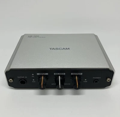 Tascam US-100 USB Audio Interface 2 inputs 2 outputs Confirmed Operation F/S - Image 1 of 4