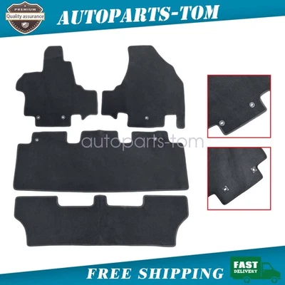 Alfombrillas delanteras y traseras impermeables negras para Honda Odyssey 2011-2017 4 piezas Foto 1 de 4