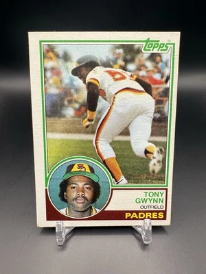 Tarjeta de novato Topps Tony Gwynn RC 1983 #482 Padres Foto 1 de 2