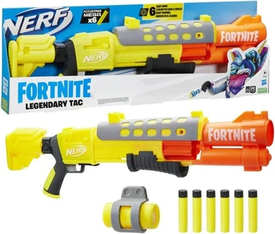 NERF Fortnite Legendary TAC Blaster With 6 AccuStrike Mega Darts New In Box