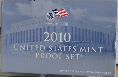 2010 S UNITED STATES MINT PROOF SET WITH BOX & OGP 14 COINS UNCIRCULATED. - Image 1 of 4