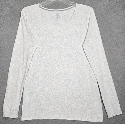 TASC Bamboo Organic Cotton Performance Long Sleeve Shirt - Women's Medium - Gray - Image 1 of 4
