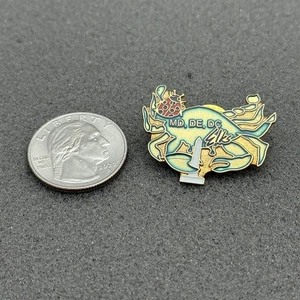 Maryland Delaware DC BPOE Elks Club Blue Crab Ladybug Pin Pinback #59652 - Picture 1 of 3