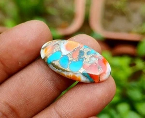 13.60 Crt oyster copper turquoise cabochon Loose Gemstone making for Jewellery. - Picture 1 of 6