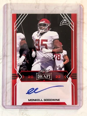 Monkell Goodwine 2022 Leaf Draft Rookie Autograph Auto RC  - Image 1 of 2
