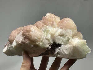 3LBS 7.6oz Zeolite Cluster Green Apophyllite and Peachy Stilbite A2 - Picture 1 of 12