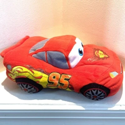 Lightning MCQUEEN Cars 迪士尼皮克斯毛绒娃娃 复古 KOHLS 填充动物玩具 12 — 第 1/4 张图片