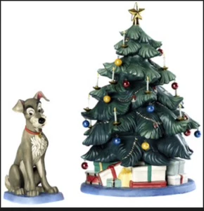 WALT DISNEY CLASSICS COLLECTION, WDCC, TREE AND TRAMP AT HOME FOR CHRISTMAS CW - Imagen 1 de 8