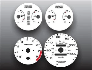 White Face Gauges for 1996-2000 Honda Civic EX LX - Picture 1 of 4