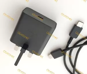 Genuine Samsung 15W Fast Charger Plug OR USB-C For Galaxy A22 A32 A52 A52s 5G - Picture 1 of 6